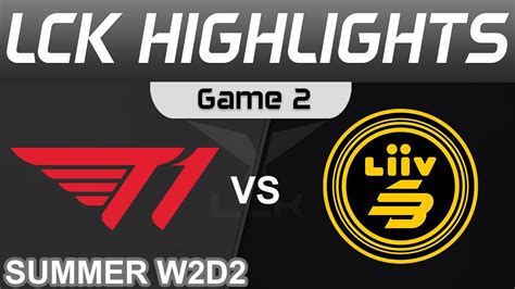 T1 Vs LSB Highlights Game 2 LCK Summer Season 2022 W2D2 T1 Vs Liiv