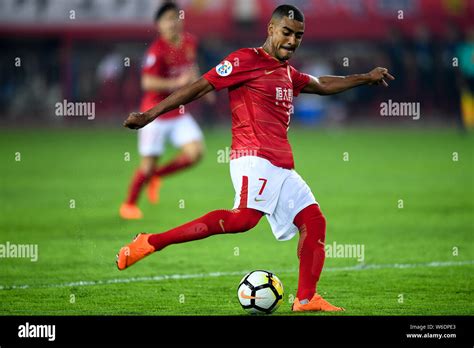 Brazilian Football Player Alan Carvalho Of Chinas Guangzhou Evergrande