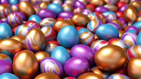 3d Rendering Illustration Of A Vibrant Easter Egg Background Easter