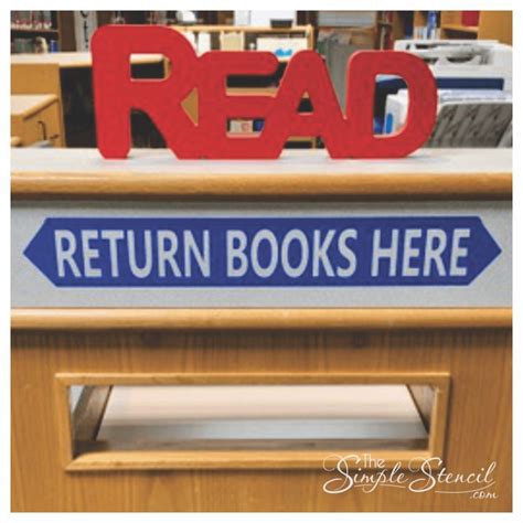 Return Books Here Library Or School Classroom Sign Decal 100w X 1