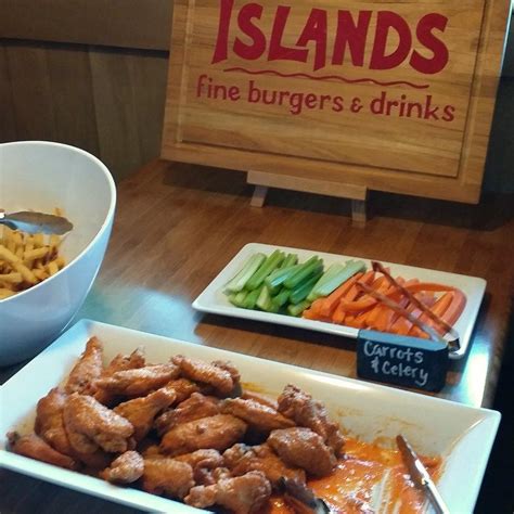 Islands Happy Hour Burgers Tiki Drinks Wings And Football