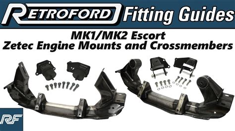 Retroford Fitting Guides Mk1mk2 Escort Zetec Engine Mounts And Crossmembers Youtube