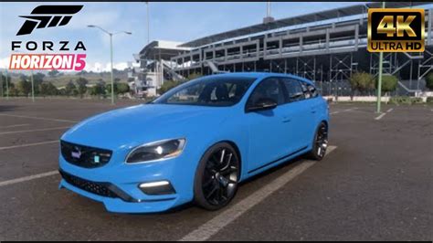 VOLVO V60 POLESTAR FORZA HORIZON 5 4K Realistic TestDrive