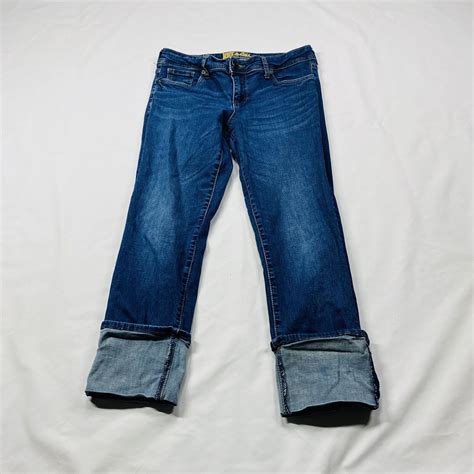 Kut From The Kloth Jeans Womens Size Cameron Cuffed Straight Leg