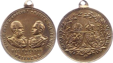 Haus Habsburg Bronzemedaille Franz Joseph I 1848 1916 Vorzüglich MA