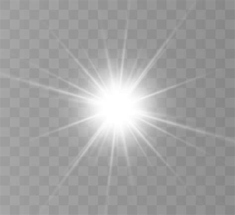 Premium Vector Bright Star Transparent Bright Sun Bright Flash