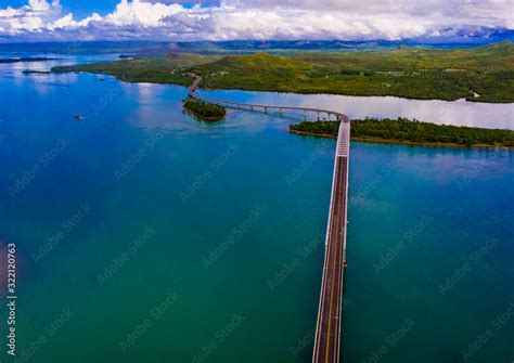 San Juanico Bridge. The longest bridge in the Philippines. Stock Photo ...