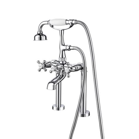 Barclay 3 Handle Deck Clawfoot Tub Faucet With Diverter Wayfair