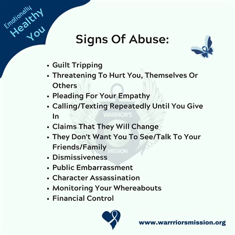 10 Signs of Abuse