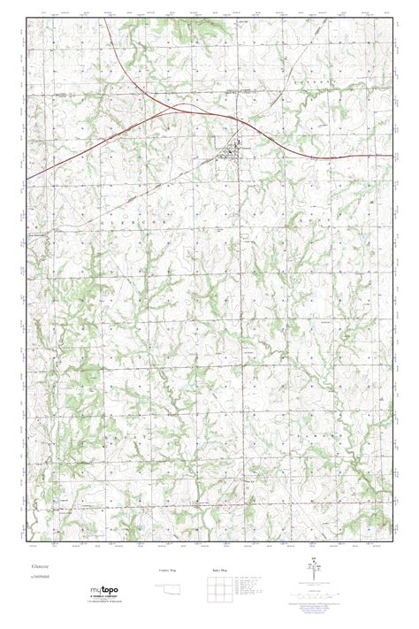 Mytopo Glencoe Oklahoma Usgs Quad Topo Map