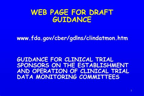 Ppt Fda Draft Guidance On Clinical Trial Data Montoring Committees