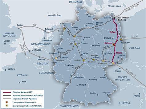 Gazprom Pipeline Map