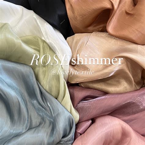 Jual Kain Rose Shimmer Organza Shimmer Silk Shopee Indonesia