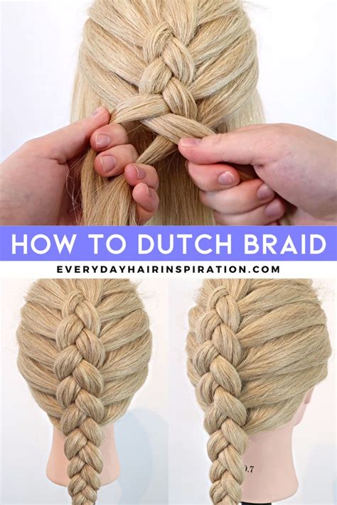 Easy Dutch Braid For Beginners Way To Add Hair Braiding Your Own