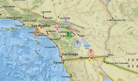 Ring Of Fire California Map United States Map