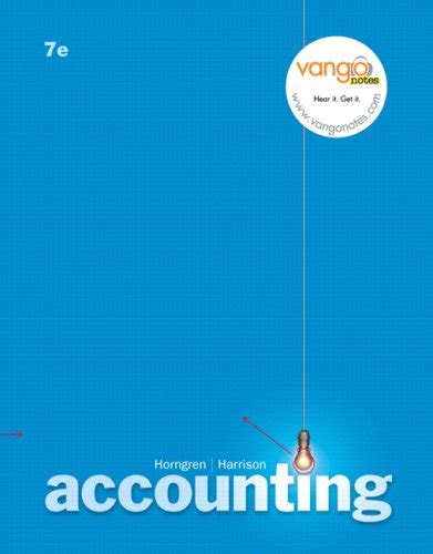 Buy Accounting Ch 1 17 Charles T Horngren Series In Accounting Book