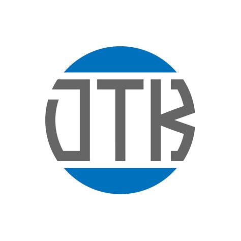 diseño de logotipo de letra dtk sobre fondo blanco concepto de