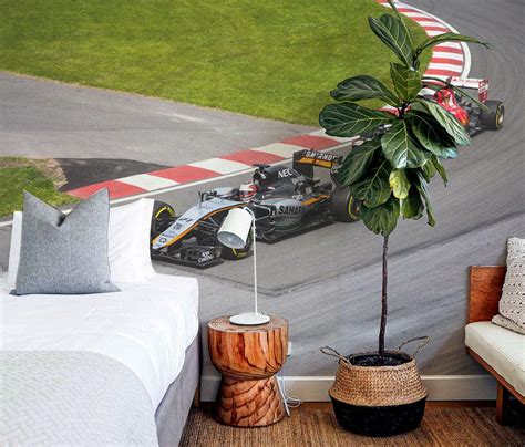 F1 Race Wall Mural Sports Car Wall Murals Eazywallz