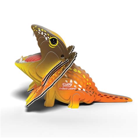 Eugy Dodoland Frilled Lizard 3d Model Kit