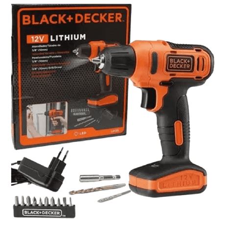 Parafusadeira 12V Lithium Black Decker MANFLEX MS