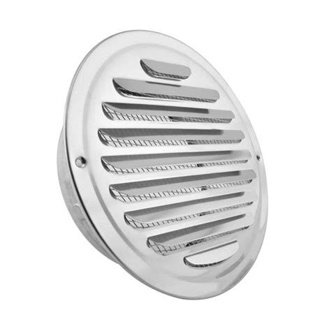 Stainless Steel Air Vents, Louvered Grille Cover Vent Hood Flat Ducting Ventilation Air Vent ...