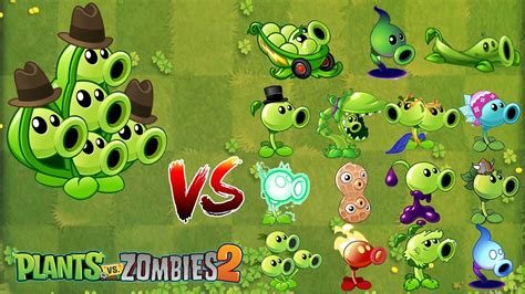 Pvz Pea Pod All Peashooters Challenge Which Plant Will Win Plant