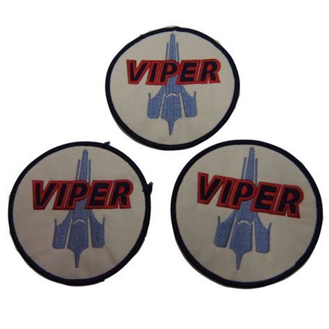 Battlestar Galactica Colonial Viper Pilot Embroidered Patch Set Of 3 Ebay