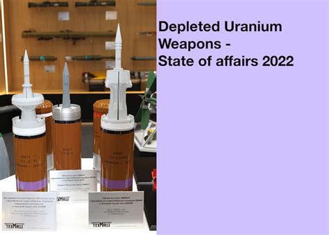 Depleted Uranium Weapons – State of Affairs 2022 | ICBUW