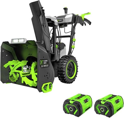 EGO Power+ SNT2807 56-Volt 28″ Self-Propelled 2-Stage Snow Blower with ...