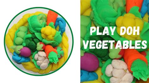 Play Doh Mini Vegetables How To Make Play Doh Vegetables Youtube