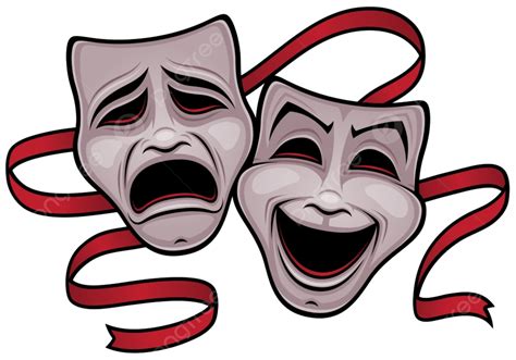 Comedy Tragedy Mask Vector Design Images, Vector Illustration Of Comedy ...