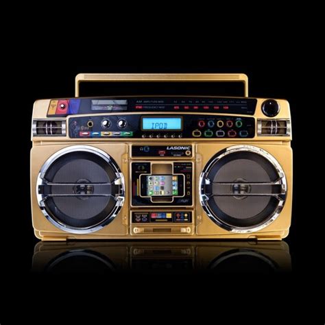 LASONIC I931X GHETTOBLASTER GOLD EDITION Boombox Radio Ipod