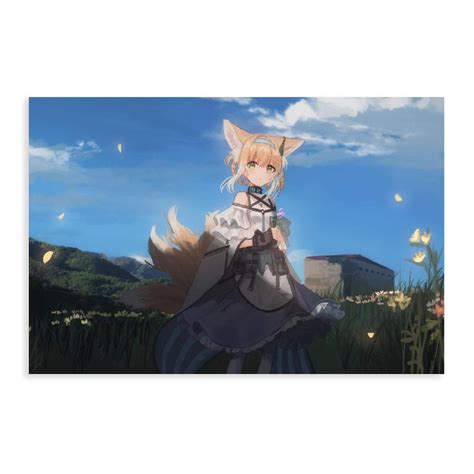 Anime Girl With Fox Ears And Tail