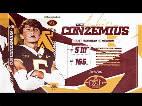 Cade Conzemius Highlights Gopher Football Hyprr Signing Day Youtube