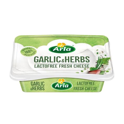 Arla Garlic And Herbs Lactofree Fresh Cheese 200 G