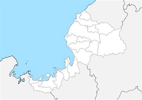 福井県 市区町村別 白地図データ（eps） 地図素材をダウンロードにて販売するお店｜今八商店