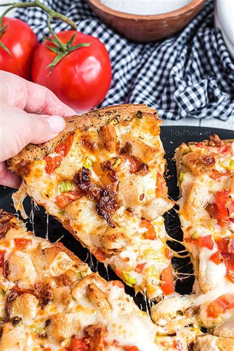 Chicken Bacon Ranch Pizza Tidymom®