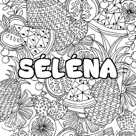 Coloriage Pr Nom S L Na D Cor Mandala Fruits Sans D Passer