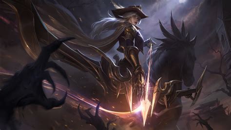 High Noon Ashe (skin splash art) wallpapers Full HD & 4k [Artist: Riot games] - League of ...