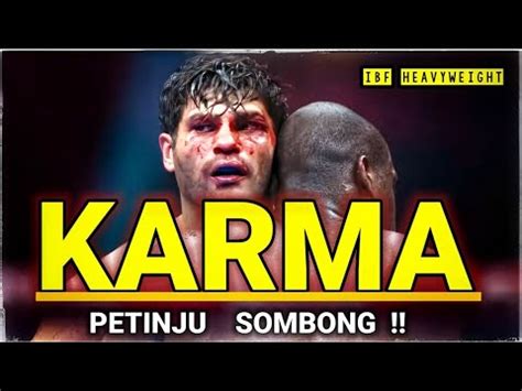 KARMA PETINJU SOMBONG TERLALU PERCAYA DIRI MEREMEHKAN LAWAN