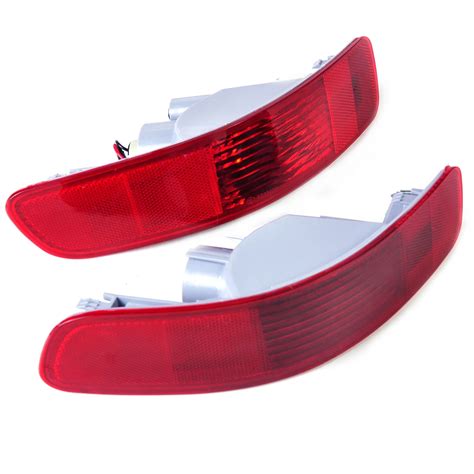 DWCX 1Pair Rear Bumper Right Left Tail Fog Light Lamp Reflector