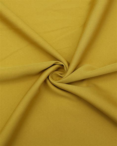 Mustard Banana Crepe Fabric Sahni Fabs