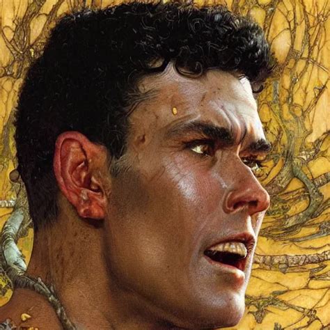 Guts From Berserk Closeup Portrait Art By Norman Stable Diffusion