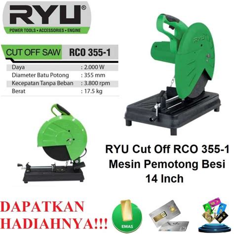 Ryu Cut Off Saw Rco Mesin Potong Besi Mesin Potong