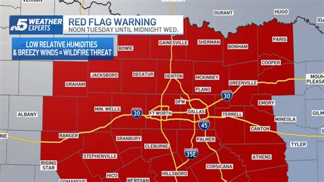 What Is A Red Flag Fire Warning In Texas Nbc 5 Dallas Fort Worth