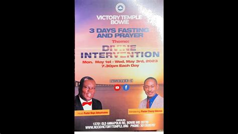 Rccg Victory Temple Bowie Days Fasting Prayer Day May St May