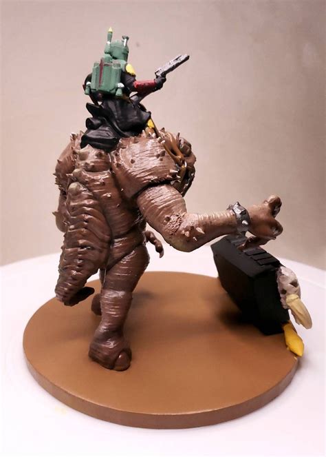 Boba Fett Riding Rancor Book Of Boba Fett Star Wars Fan Art Etsy