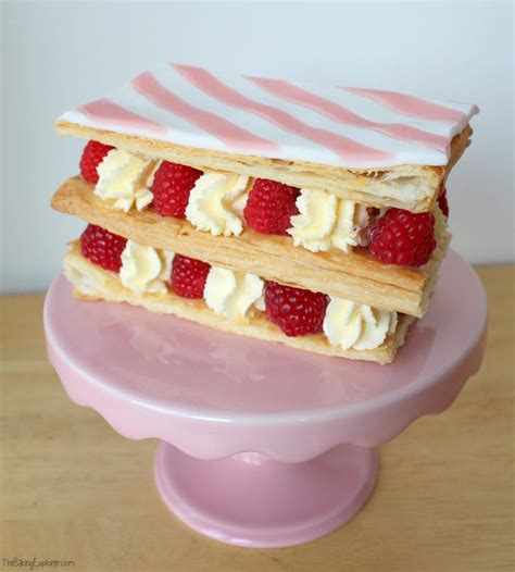 Raspberry Mille Feuille The Baking Explorer