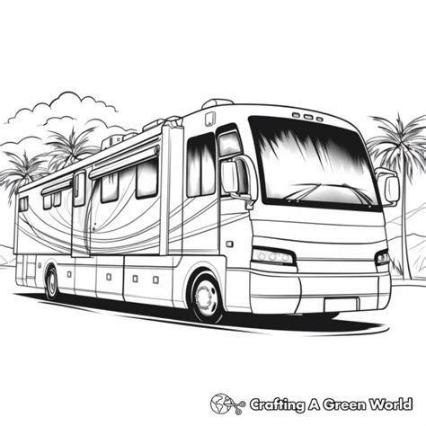 Camper And Rv Coloring Pages Free And Printable