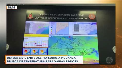 Defesa Civil Emite Alerta De Baixas Temperaturas Para Várias Regiões De